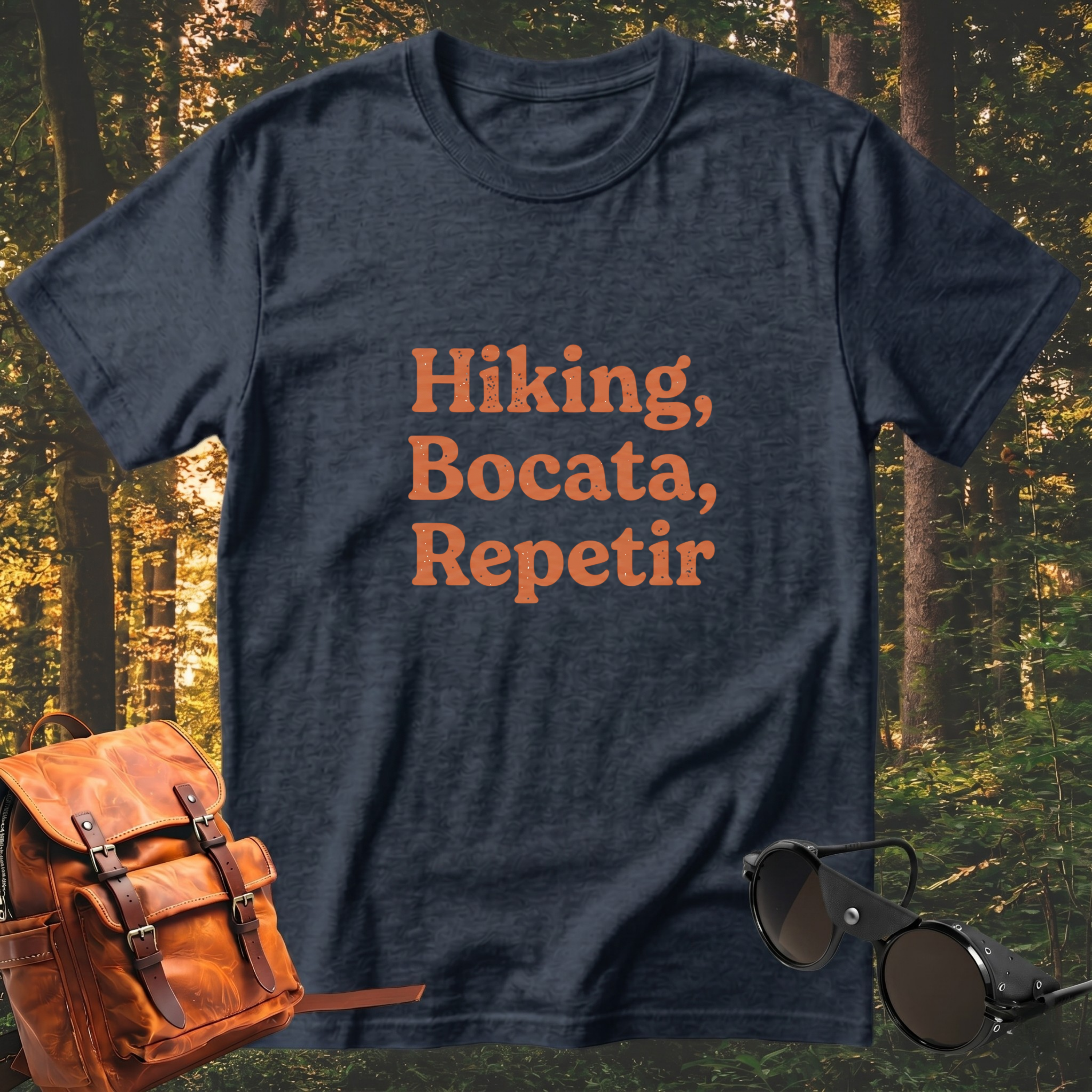 Camiseta Hiking, bocata, repetir