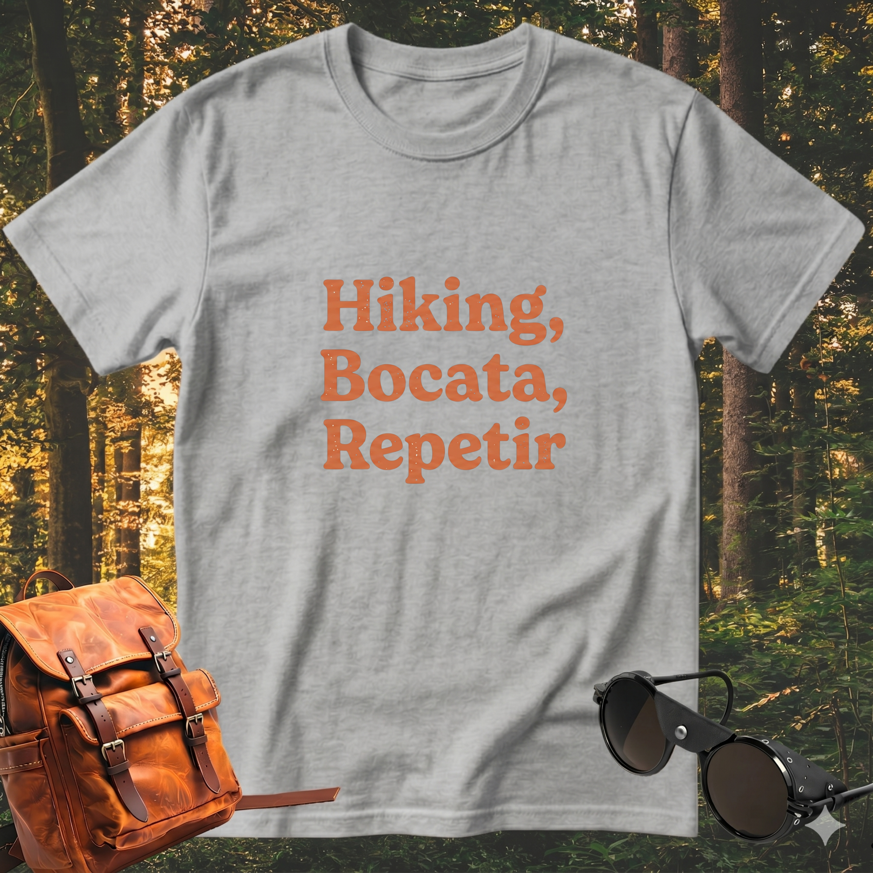 Camiseta Hiking, bocata, repetir
