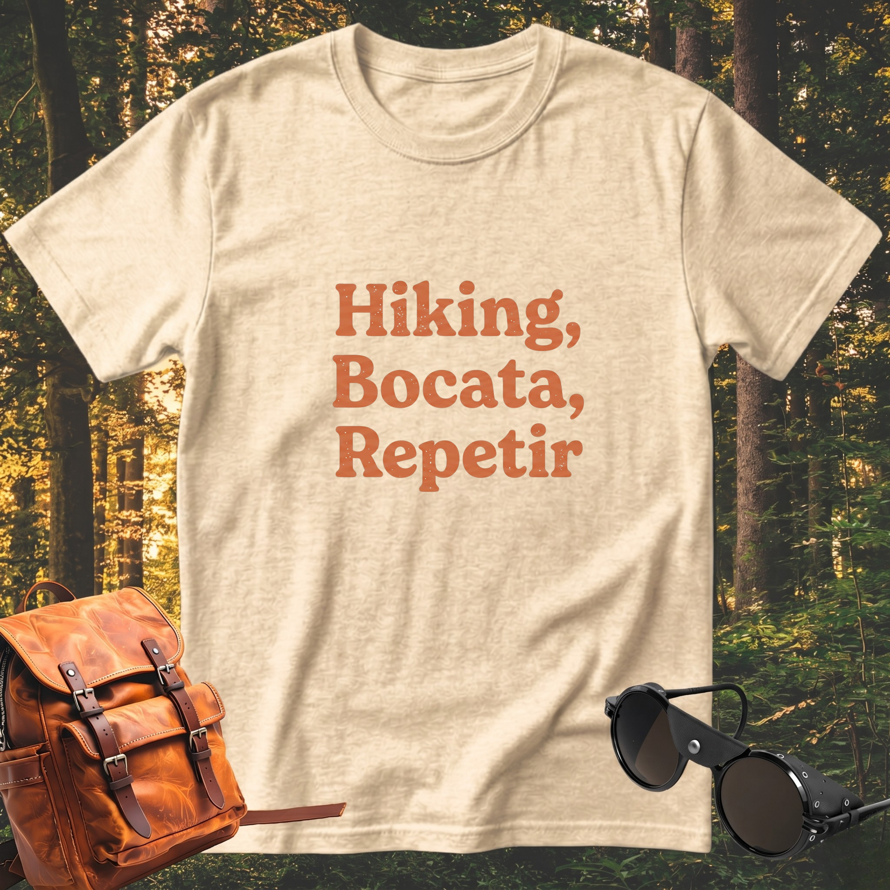 Camiseta Hiking, bocata, repetir