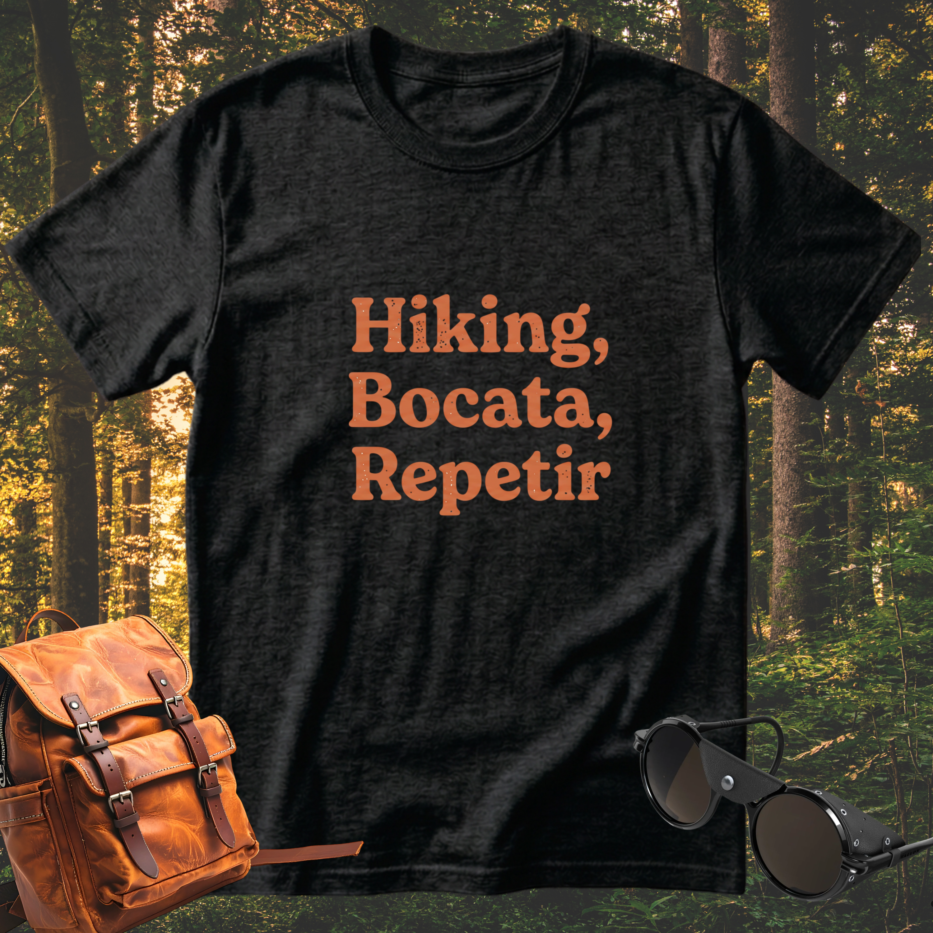 Camiseta Hiking, bocata, repetir